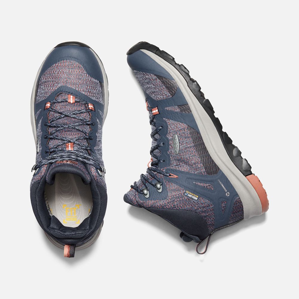 Keen Vandringskängor Dam Blå - Terradora Ii Waterproof - 519387QVD